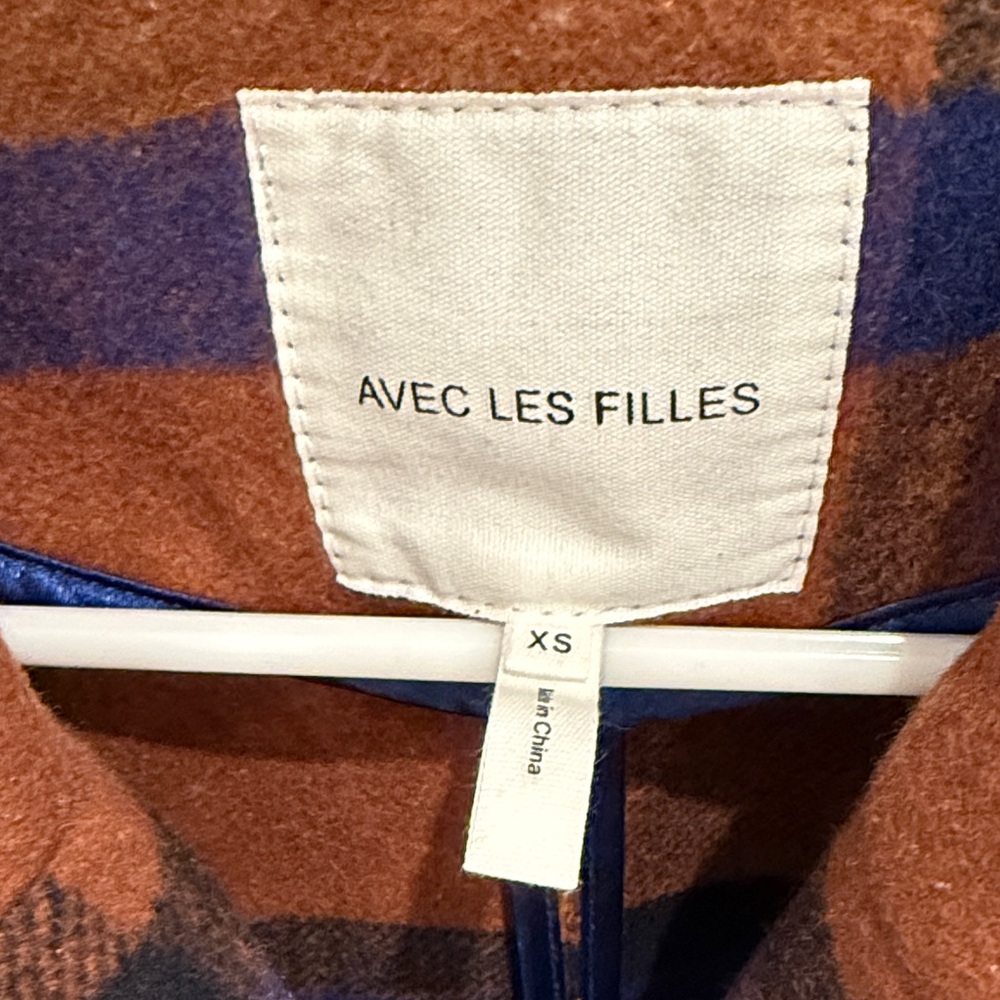 Avec Les Filles Multicolor Plaid Trench Coat - Picture 2 of 5